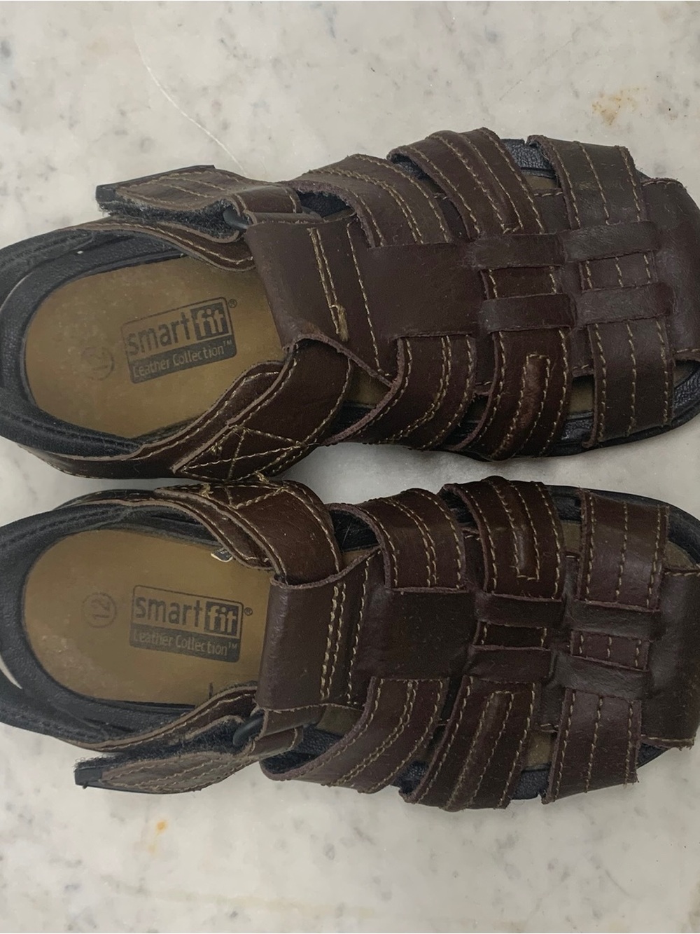 Dexter Brown Boys Leather Fisherman Sandals
